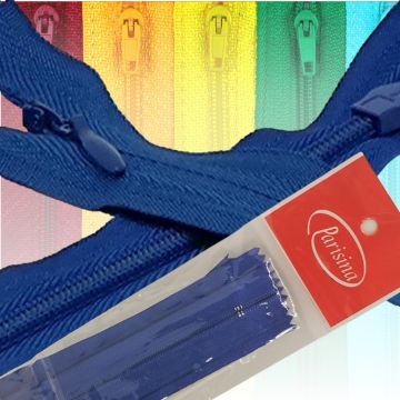 Paq. Cierre Invisible Azul Rey 55 cm