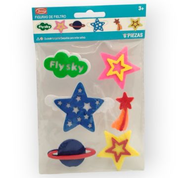 Figura de Fieltro con Adhesivo Fly Sky