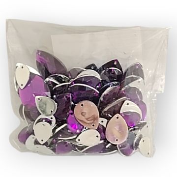 Piedra acrílica para coser Gota Morado