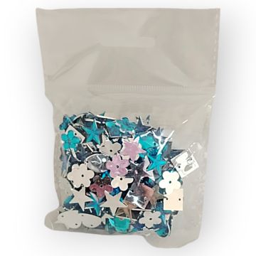 Piedra acrílica para coser Multiformas Turquesa