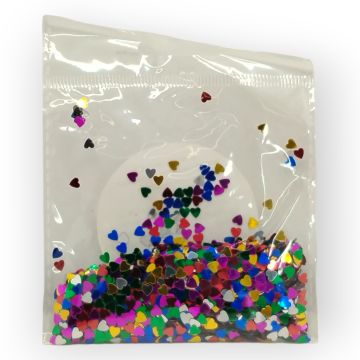 Confeti Lentejuela Multicolor Corazón