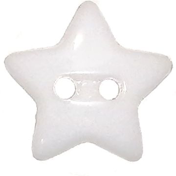 Botón Estrella Blanco #24
