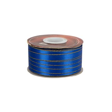 Listón Satinado Con Orilla Metálica Oro-Rey #1