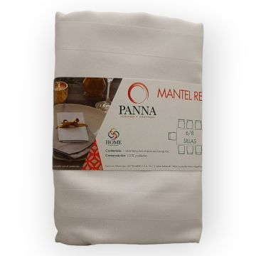 Mantel Decorativo Rectangular Jaquard Blanco Rayas Mediano