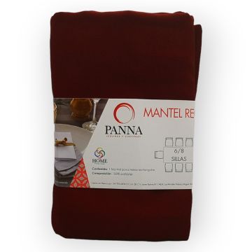 Mantel Decorativo Rectangular Jaquard Vino Rayas Mediano