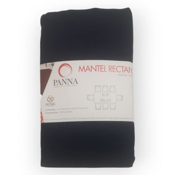 Mantel Decorativo Rectangular Tergal Liso Azul Marino Liso Mediano