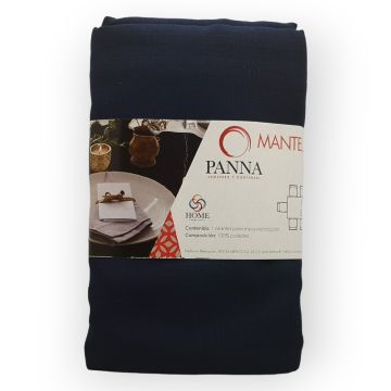 Mantel Decorativo Rectangular Atenas Hueso Liso Grande