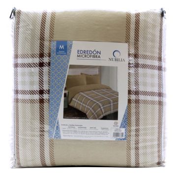 Edredón Matrimonial Danesa color Café Beige