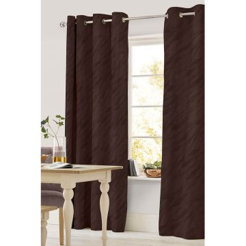 Cortina Decorativa Marbella II Arillos Marittim Chocolate