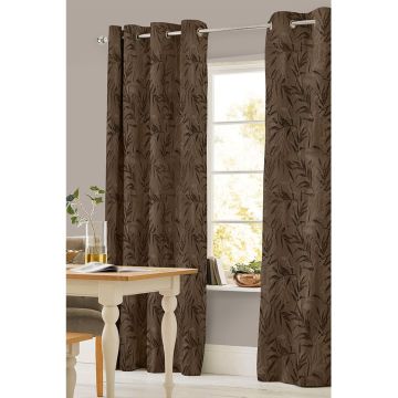 Cortina Decorativa Marbella II Arillos Prisma Chocolate