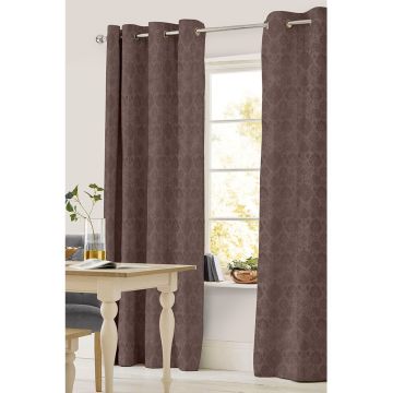 Cortina Decorativa Marbella II Arillos Aerin Chocolate