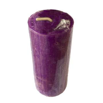 Cirio Cilíndrico Liso Morado 5 X 11 cm