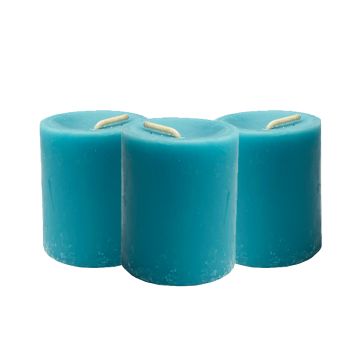 Votiva Azul Turquesa Lisa 3 X 5 cm