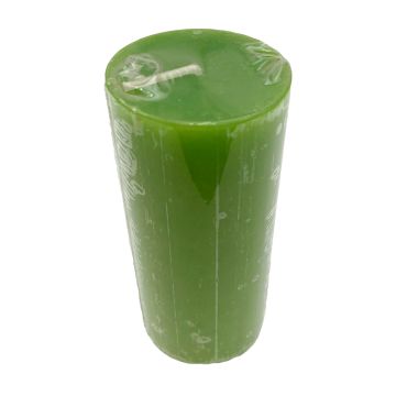 Cirio Cilíndrico Liso Verde Limón 5 X 11 cm