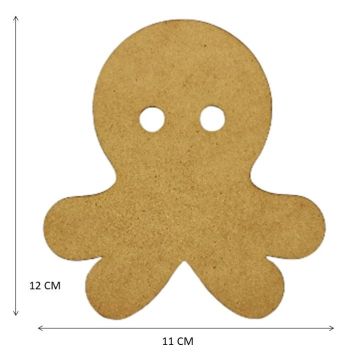 Figuras De Mdf Natural Pulpo Ch