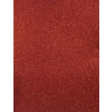 Foami con Diamantina Carta Rojo