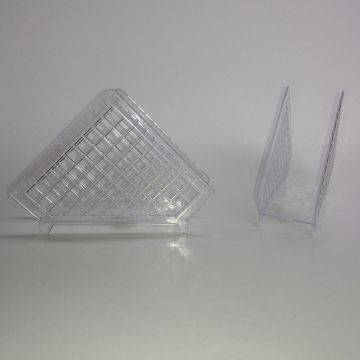 Servilletero de Plástico Rombos Transparente