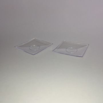 Plato de Plástico Cóncavo Transparente