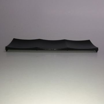 Plato de Plástico Triple Negro