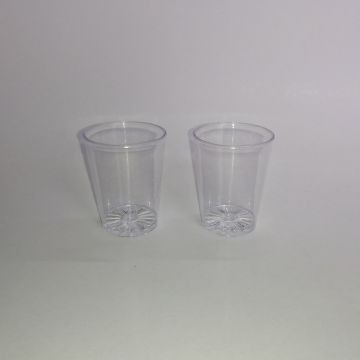 Vaso de Plástico Mini Transparente