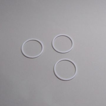 Argolla de plástico #7 Blanca