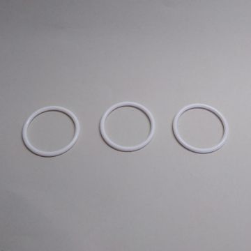 Argolla de plástico #8 Blanca