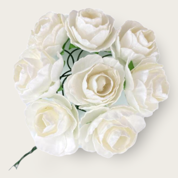 Rosa de Papel Grande Blanco Mod.LMA1130