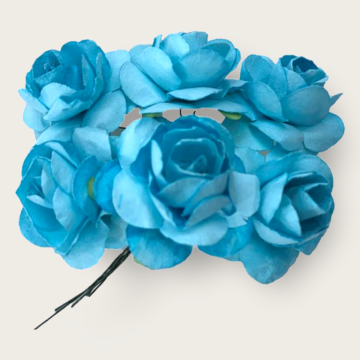 Rosa de Papel Parisina Azul Mod.LMA1128