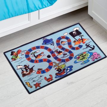 Tapete Infantil Azul Cielo Piratas