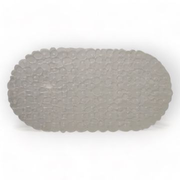 Tapete de baño Pvc Transparente Piedras