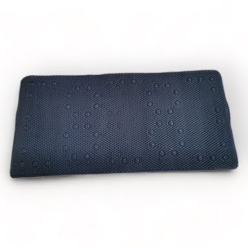 Tapete de baño Acolchado Azul Marino Sólido