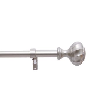 Cortinero Decorativo Panna Crown 19 mm 2 91 - 168 cm Plata