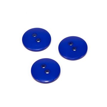 Botón Para Costura Y Manualidades Azul Rey #24 15 mm Mod.10022