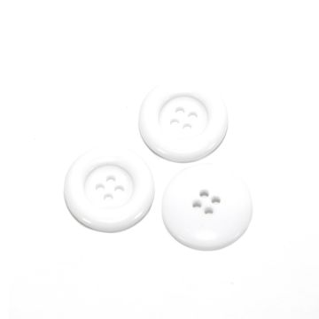 Botón Para Costura Y Manualidades Blanco #36 23 mm Mod.10225-36