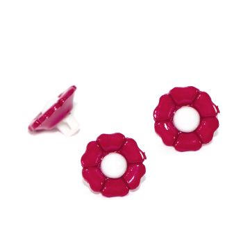 Botón de Flor Rojo #24