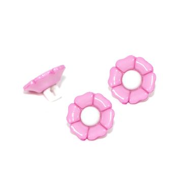 Botón de Flor Rosa #24