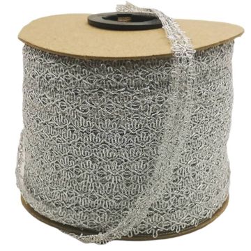 Galón Metálico Plateado Mod.G080