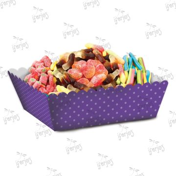 Charola Puntos Morado