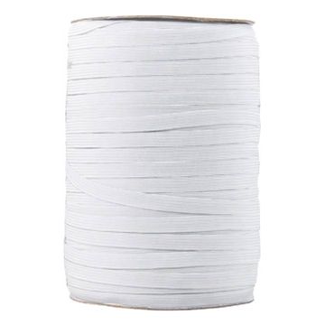 Elástico Angosto #8 Blanco 5 mm