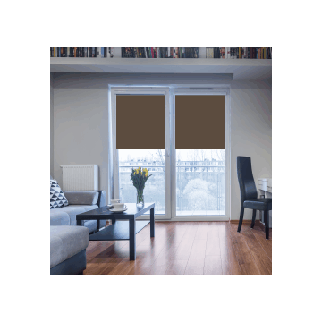 Persiana Enrollable Blackout 120 - 180 cm Café