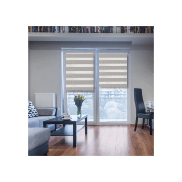 Persiana Enrollable Día y Noche 90 - 180 cm Café