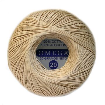 Hilo Crochet #20 color Manta Caja de 12 pzs