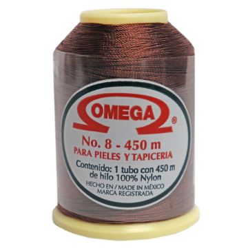 Hilo Nylon #8 color Moka Paquete de 12 pzs