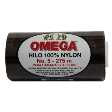 Hilo Nylon #5 color Negro Paquete de 6 pzs