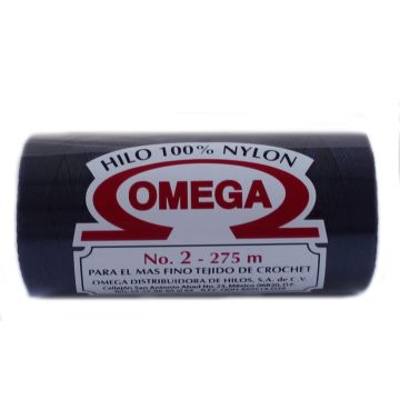 Hilo Nylon #2 color Azul Marino Paq. con 12 pzs