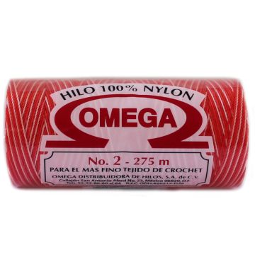 Hilo Nylon #2 Matizado color Naranja paquete de 12 pzs