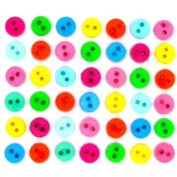 Botones Decorativos Minis Fosforescentes 2 orificios