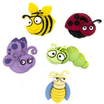 Botones Decorativos Insectos Ojones