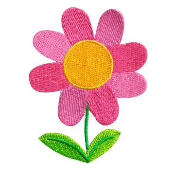 Aplicación Bordada Flor