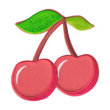 Aplicación Bordada Cerezas